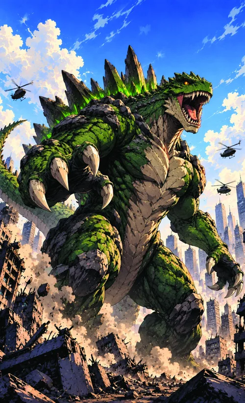 Giant monster character card