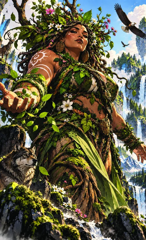Nature's champion character art
