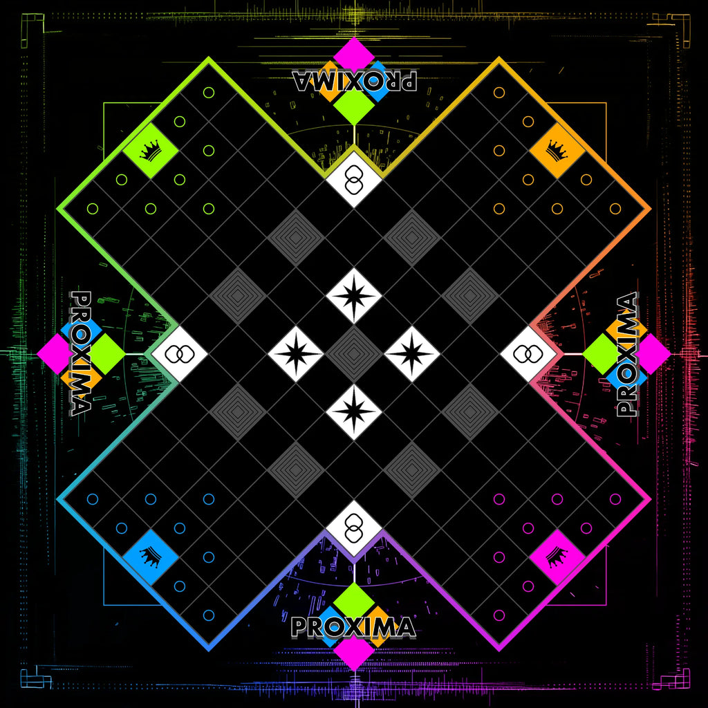 Proxima cross-shaped game board